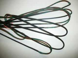 60X Custom String Set For Mathews SQ2 Tan/Green BCY 8190 Bowstring Bow