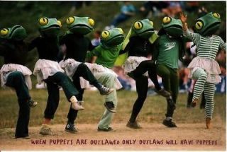 Bread and Puppet Theatre Dancing Frog Costume Postcard