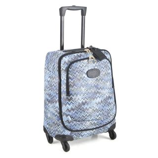 MISSONI LIMITED EDITION FOR BRICS CABIN CARRY ON TROLLEY SPINNER BLUE 