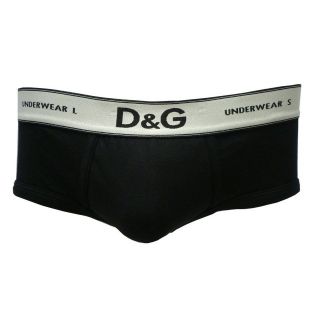 Dolce & Gabbana Mens Underwear 24 Fit Brando Brief, Black