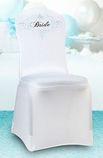 Bride Bridal Shower Chair Cover Bachelorette Stag Party
