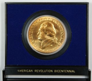   American Revolution Bicentennial U.S. Mint Bronze Medal w/ Case