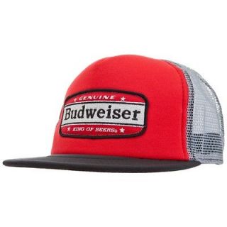 Budweiser   Genuine Patch Logo Trucker Cap Officially Licensed Hat