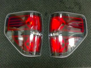   11 12 Ford F 150 F150 Harley Davidson Black Tail Lights Lamps (pair
