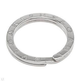 Preowned BULGARI Sterling Silver Key Ring Weight 11.3g. Free US 