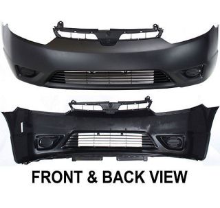 New Bumper Cover Facial Front Primered Coupe Honda Civic HO1000237 