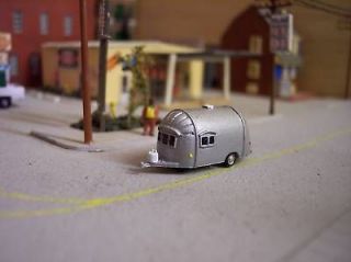 18ft Airstream camping trailer N scale custom finished *ready to 