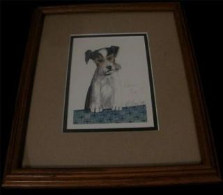 Buckley Moss~WANNA PLAY?~Print in Frame~1997~340/1000~RARE/SOLD OUT