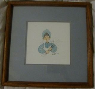 Buckley Moss~JILL~Prin​t in Frame 1987~151/1000~​RARE/SOLD OUT