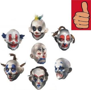 Batman   Joker Henchman Clown Mask   Set of 7   Adult Dark Knight 