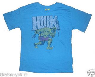 New Authentic Junk Food Marvel Comics The Incredible Hulk Boys T Shirt