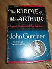 1951 1st Ed The Riddle Of MacArthur H/C By John Gunther