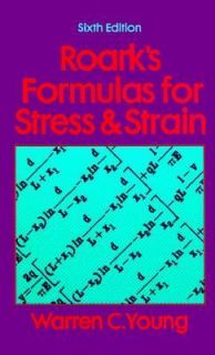   for Stress and Strain by Warren C. Young 1989, Hardcover