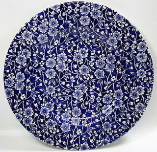 Queens Blue Calico Chintz Luncheon or Salad Plate 8 3/8 Made In 