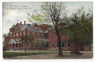 Illinois, IL, Cairo, St Marys Hospital 1909 Postcard