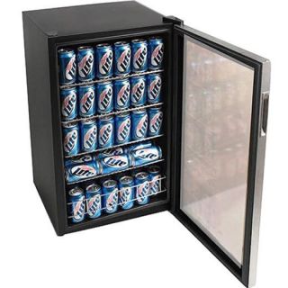   Cooler Compact Glass Door Refrigerator Soda Beer Wine Mini Fridge