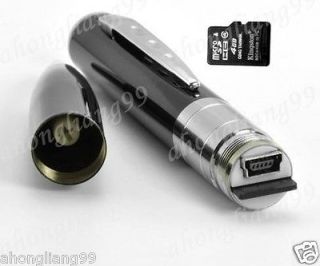   Silver Mini Spy Pen Camera Webcam Support Micro SD/TFcard1280*1024JPG