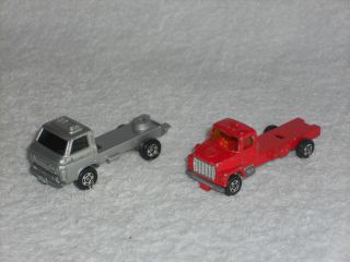   TOMY Lot of 2 Loose Trucks   Chassis Only   Ford Truck & Nissan Caball