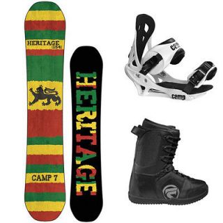 NEW 2013 Heritage Snowboard Package + Summit Bindings + Flow Boots 