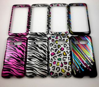 SET OF FOUR HARD PHONE COVER CASE FOR HTC 7 SURROUND T8788 AT&T ZEBRA 