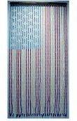 Flag wood beaded door curtain 36 x 72 30 to 34 strands room divider