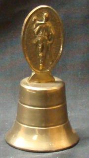 Vintage Brass Arab Mini Ts 1992 Small Bell with Man holding Girl
