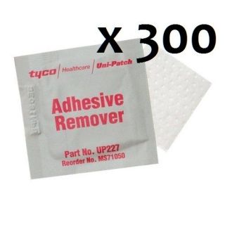Tyco Uni Patch 300 Pack Adhesive Remover Pads Electrotherapy TENS 
