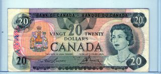 1979 Bank of Canada Currency 20 Dollar Bill Diff. Signatures to 