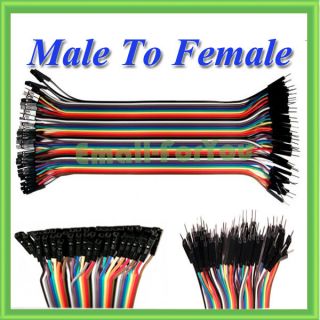 New 40 Conductor Male to Female Jumper Wire 20CM 40P Color Wires 
