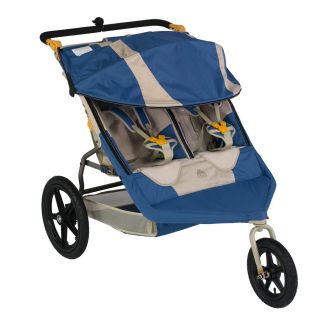   Swivel Deuce Double 2 Seat Baby Jogging Stroller Blue $499.99