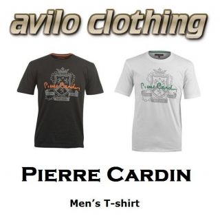 New Pierre Cardin Mens T shirt Short Sleeves Top Causal Wear Tee Size 