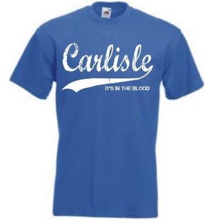 Carlisle United Retro Style Football T Shirt