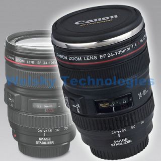 Canon 24 105mm Lens Mug Tea Coffee Cup Stainless for Photography Fan 
