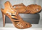TORY BURCH Kelton Strappy Natural Leather Heels Sandals 9 $325 
