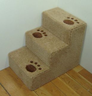   wooden Dog steps, Pet stairs. Other sizes and colors available. CARPET