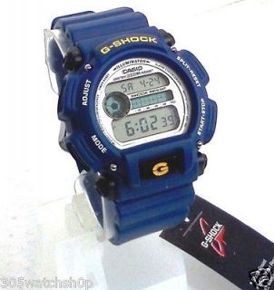 NEW* Casio G Shock Blue DW 9052 2 Rubber Band Digital Watch