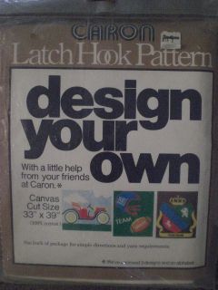 Latch Hook Blank Canvas 33 x 39 Caron   Design Your Own