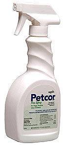 Petcor Dog Cat Flea Tick Lice Mosquito Spray 16oz Pro Flea Tick Killer 