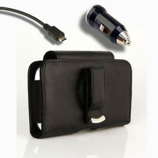 Case+Car Charger for Samsung Galaxy S III 3 S3 G Clip Belt Leather 