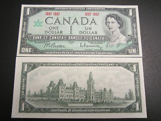 1967 CANADIAN BANK NOTE $1 DOLLAR COMMEMORATIVE SPECIAL # 1867 