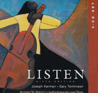CD Set to Accompany Listen by Gary Tomlinson and Joseph Kerman 2007 