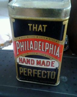 Rare Vintage Collectible Philadelphia Cigar Metal Tin Box