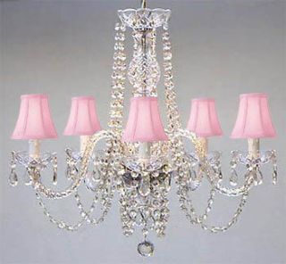 pink chandelier shades in Home & Garden