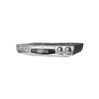   KCD150 Silver Kitchen CD Player with Digital AM/FM Alarm Clock Radio