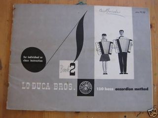 Lo Duca Bros 120 Accordion Method Book 2 RARE PICTURES