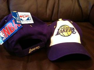 NWT*** L.A. Lakers Hat Velcro Adjustable Back Straps