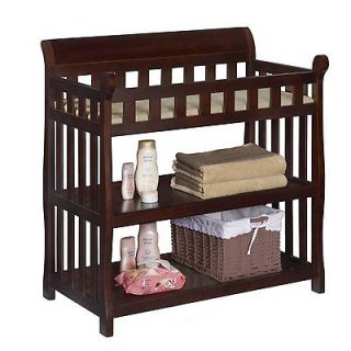 Changing Table Nursery Furniture Vintage Cherry Baby Safety Change 