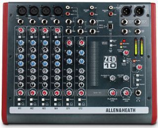 Allen & Heath ZED 10 10 Channel Desktop Audio Mixer NEW