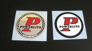 POWERLITE BAR Decals, choice of COLOR