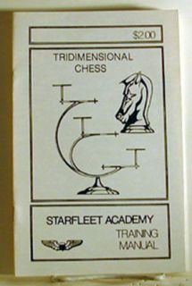 Star Trek Tridimensional (3 D) Chess Rules Booklet